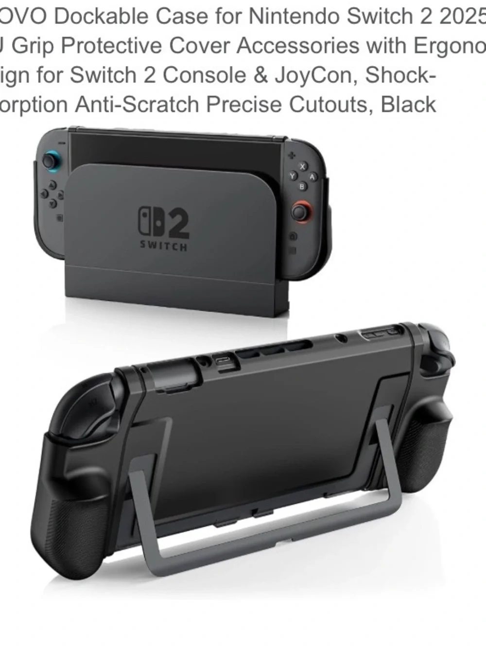 Nintendo Switch Dockable Case, Protective Cover, Ergonomic Design Console